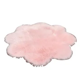 100cm pink Plush round bedroom carpet round cushion AZ1924