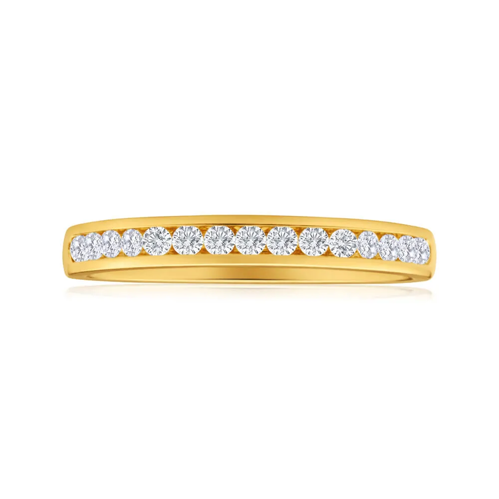 18ct Yellow Gold Ring With 0.25 Carats Of Brilliant Cut Diamonds