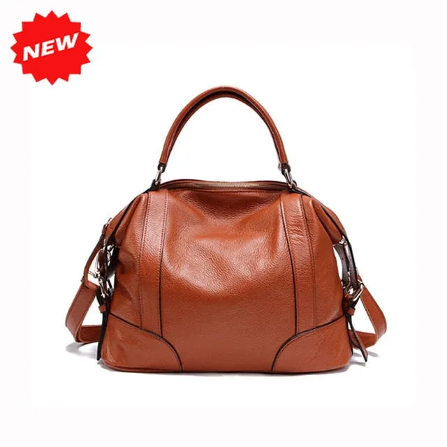 2 Sizes Fashion Tote Bag For Women New Classic Leisure Handbag Genuine Cow Leather Female Messenger