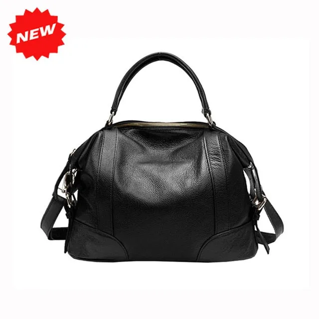 2 Sizes Fashion Tote Bag For Women New Classic Leisure Handbag Genuine Cow Leather Female Messenger