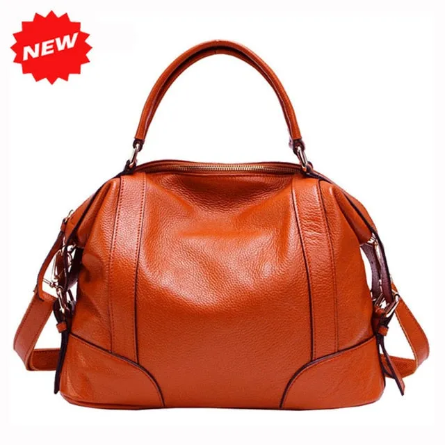 2 Sizes Fashion Tote Bag For Women New Classic Leisure Handbag Genuine Cow Leather Female Messenger