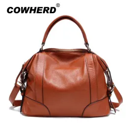 2 Sizes Fashion Tote Bag For Women New Classic Leisure Handbag Genuine Cow Leather Female Messenger