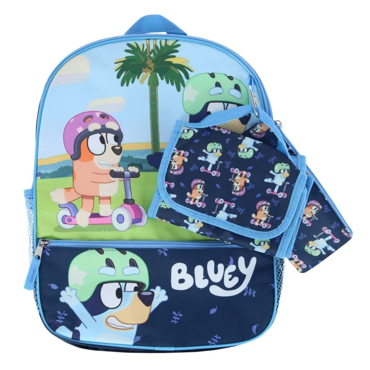 Accessory Innovations Kids Disney Bluey & Bingo Backpack with School Accessories Set