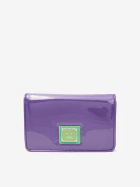 Acne Studios Kids Mini Crossbody Face Bag in Purple