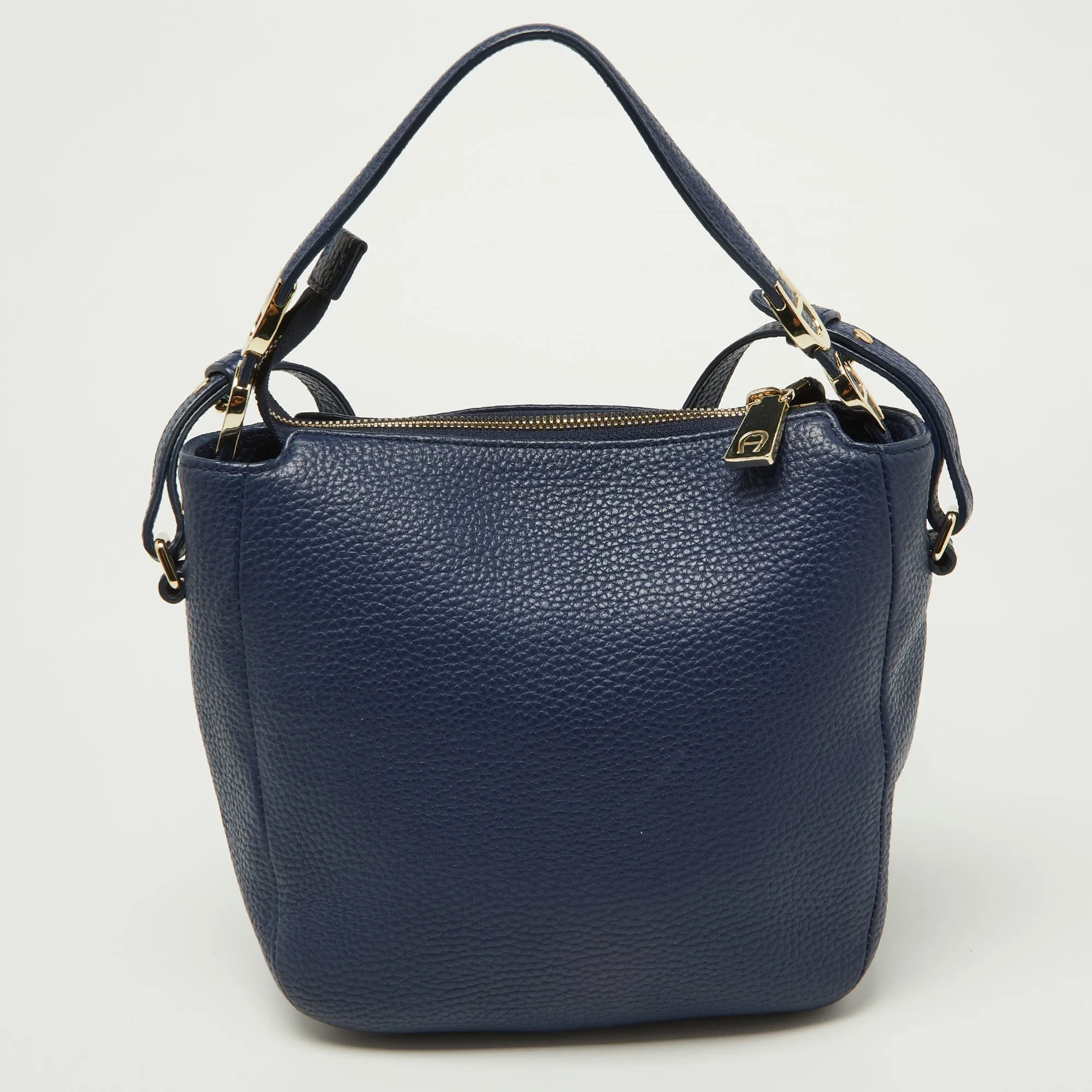 AIGNER Blue Leather Crossbody Bag