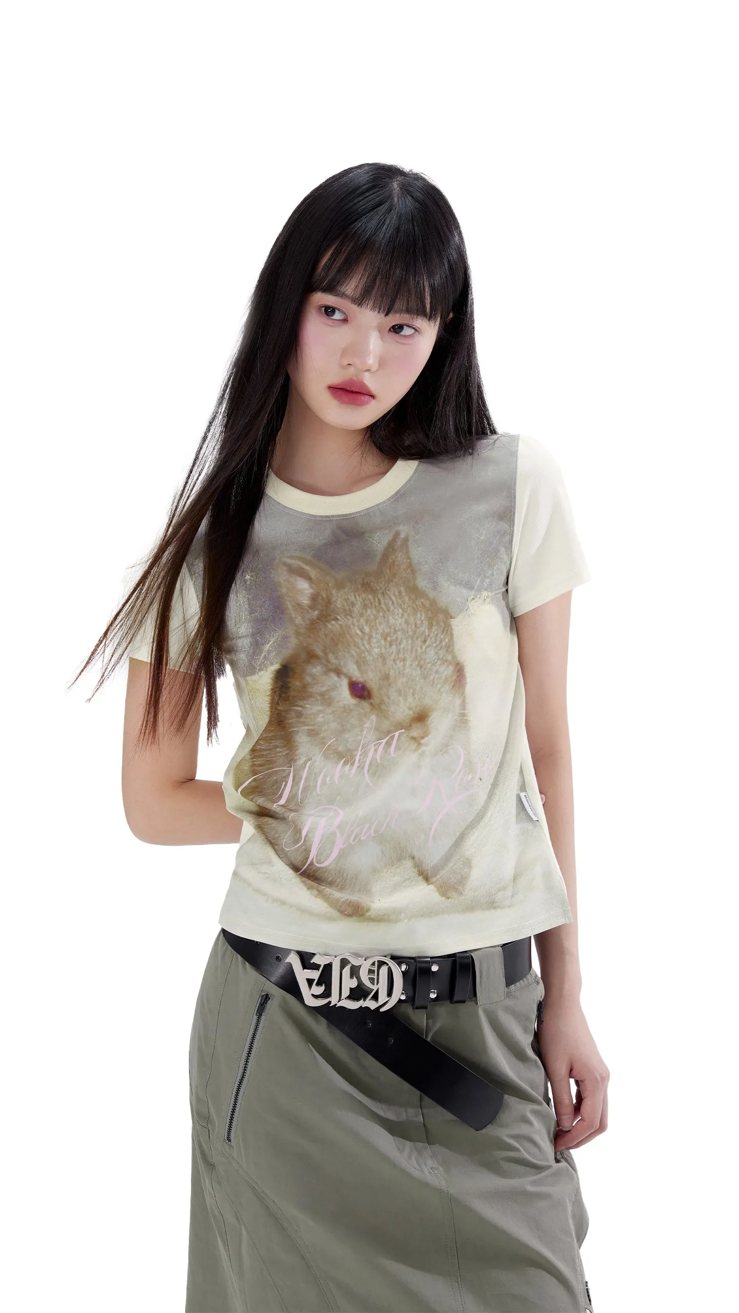 All-over Cute Animal Print T-shirt