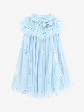 Angels Face Girls Dominique Sequin Butterfly Dress in Blue