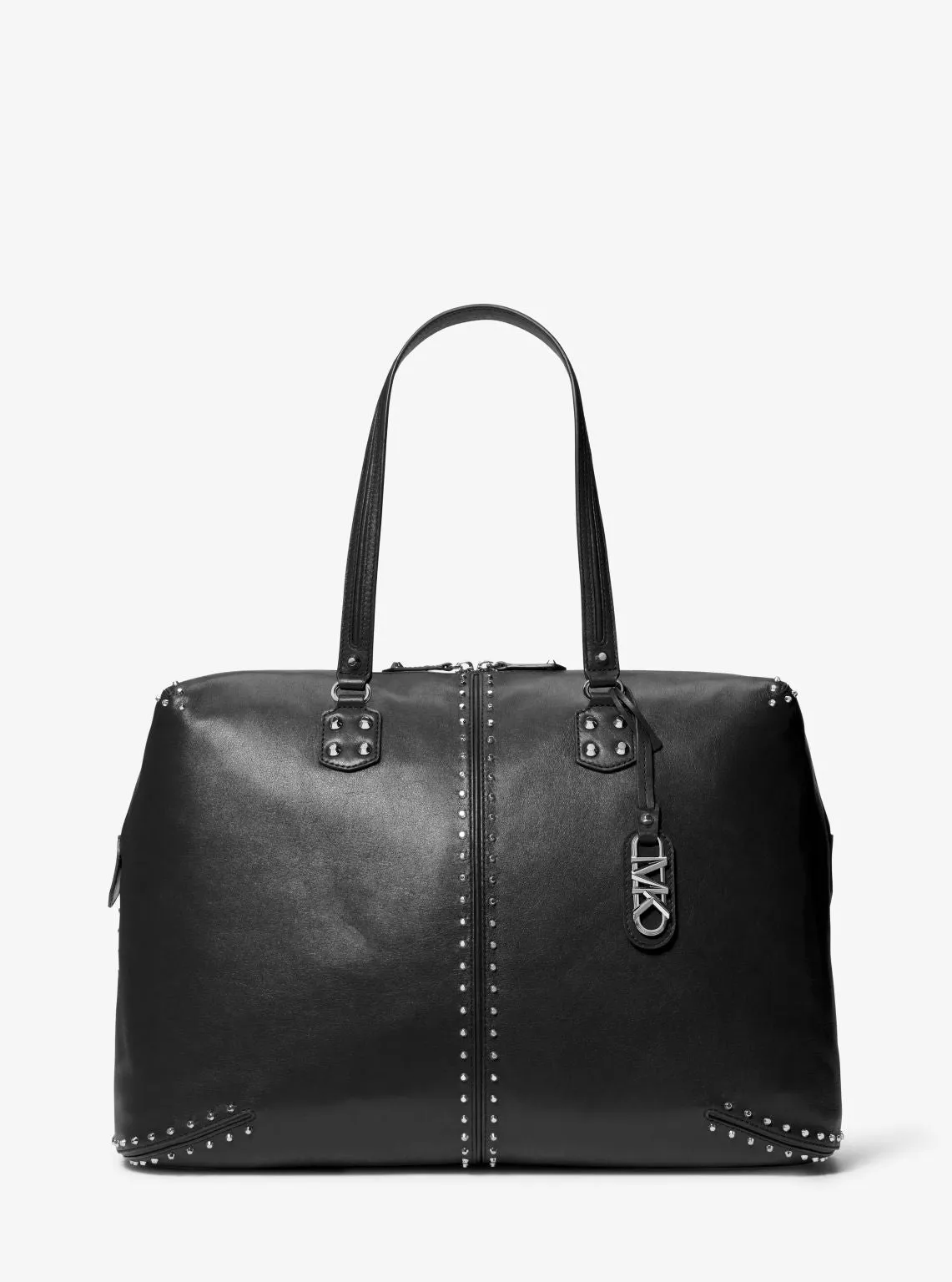 Astor Extra-Large Studded Leather Weekender Bag