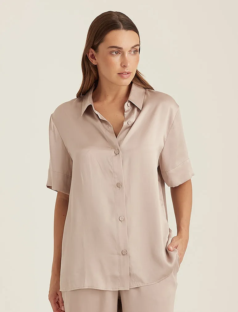 Audrey Relaxed Washable Silk Shirt