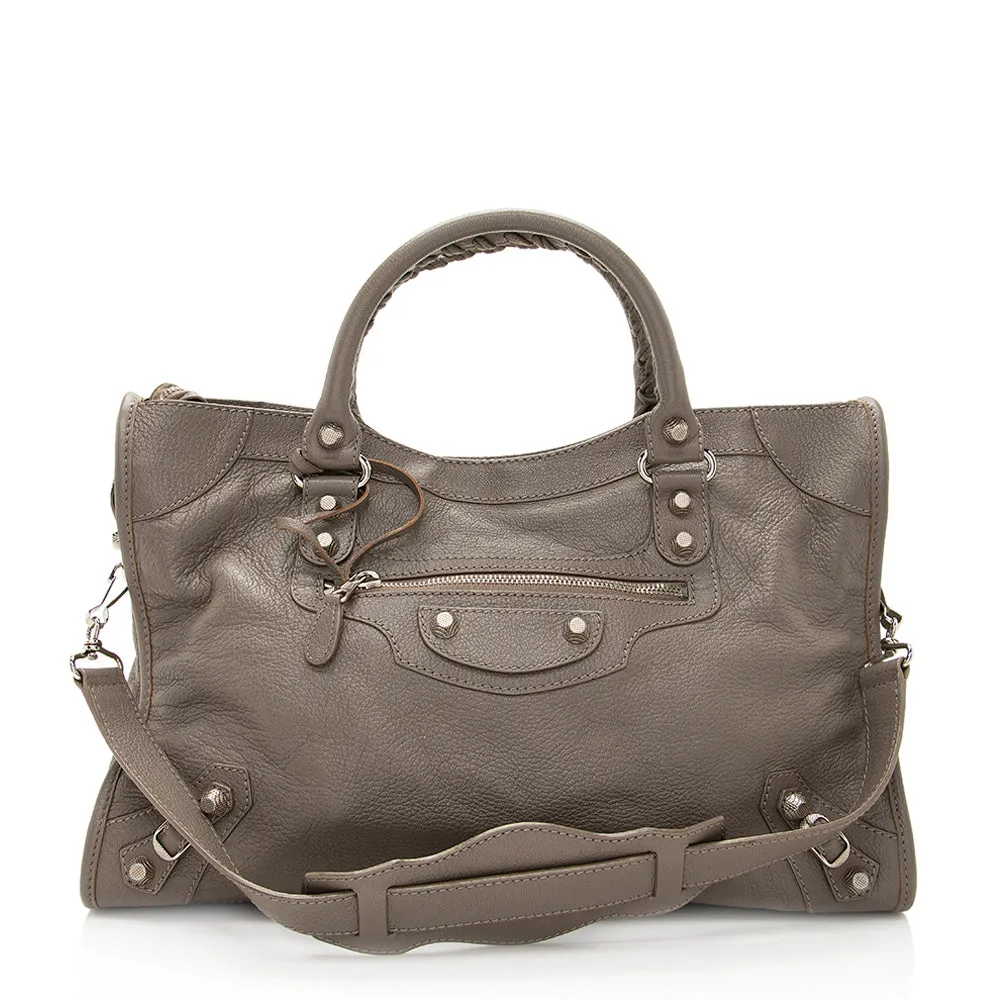 Balenciaga Agneau Classic City Satchel (SHF-19493)