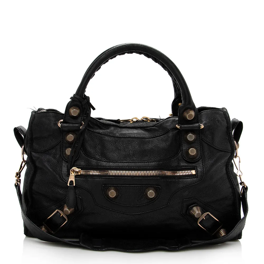 Balenciaga Agneau Giant 12 City Satchel (SHF-15561)