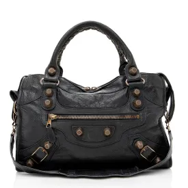 Balenciaga Agneau Giant 12 City Satchel (SHF-17635)