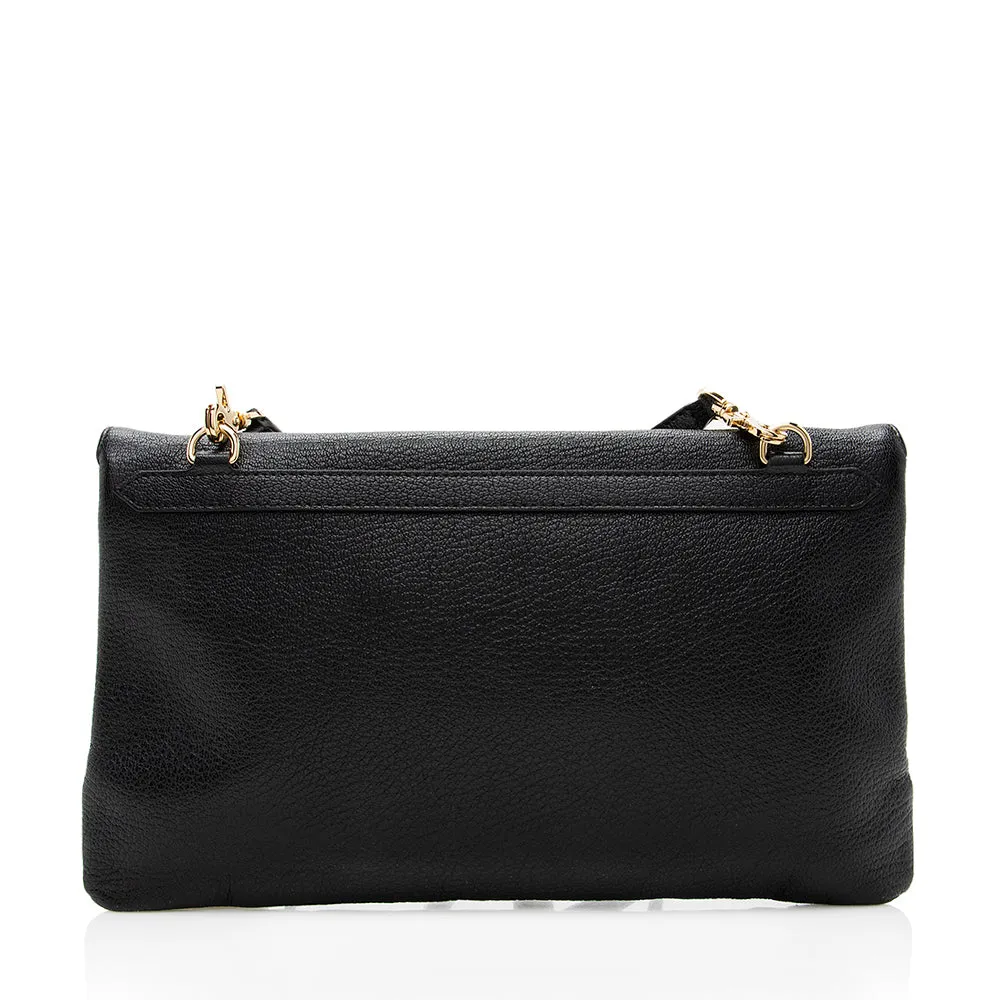 Balenciaga Agneau Metallic Edge Giant 12 Envelope Strap Clutch (SHF-18649)