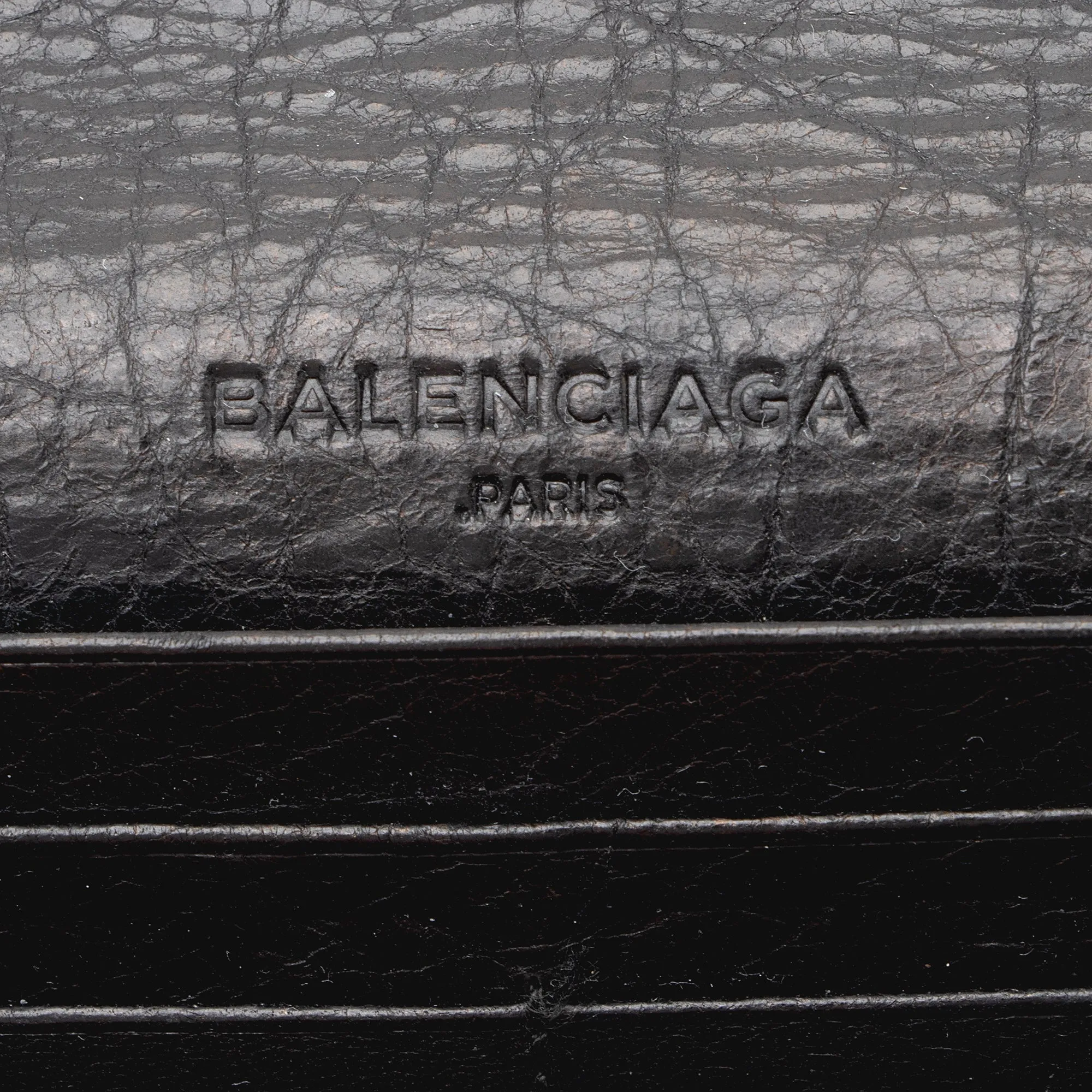 Balenciaga Agneau Motocross Classic Money Continental Wallet (SHF-22911)