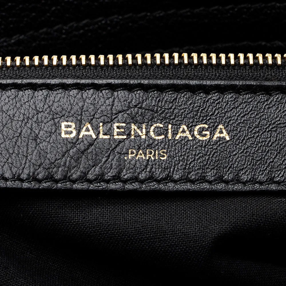 Balenciaga Chevre Metallic Edge Velo Satchel (SHF-18504)