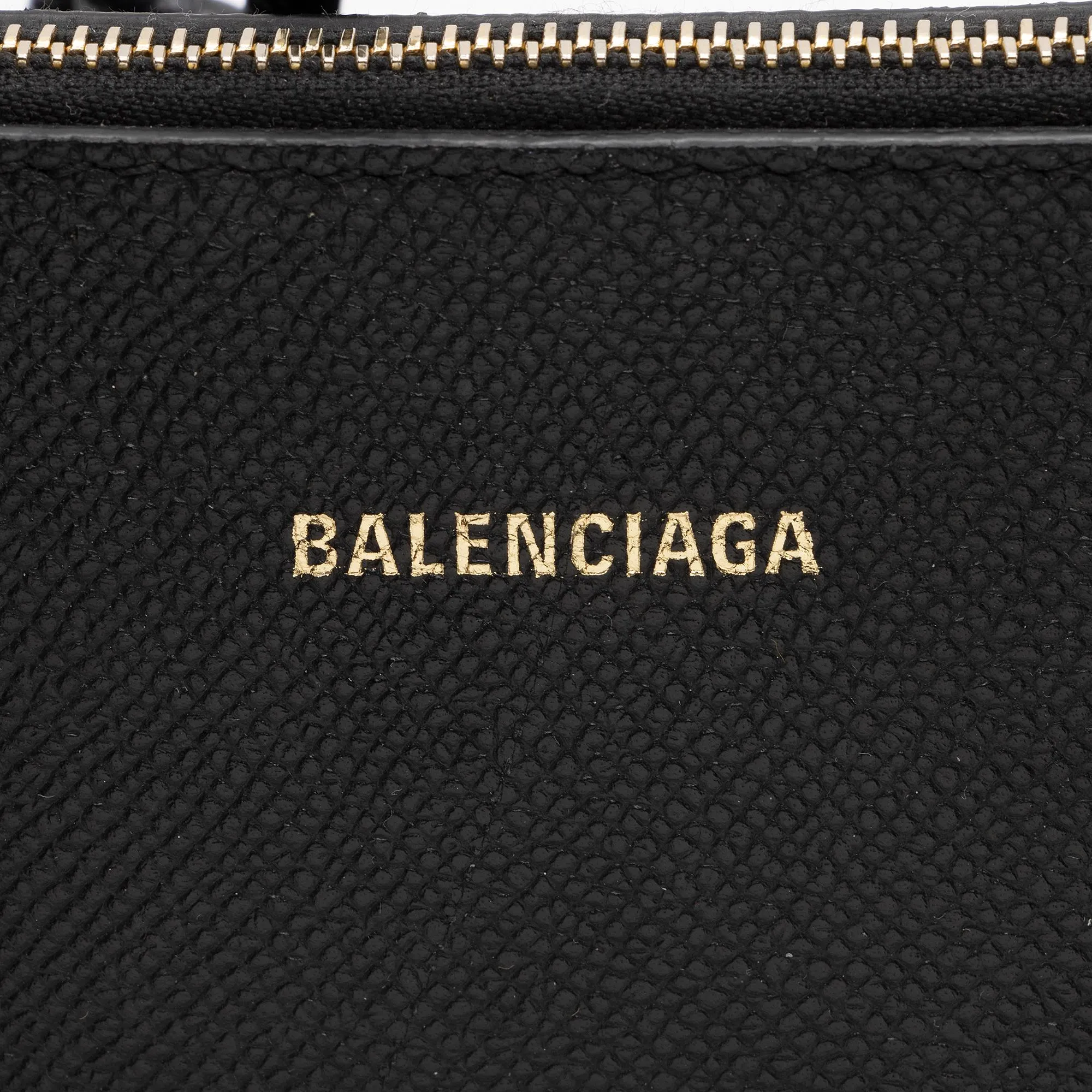 Balenciaga Grained Calfskin Ville Small Top Handle Bag (SHF-GKQvmA)