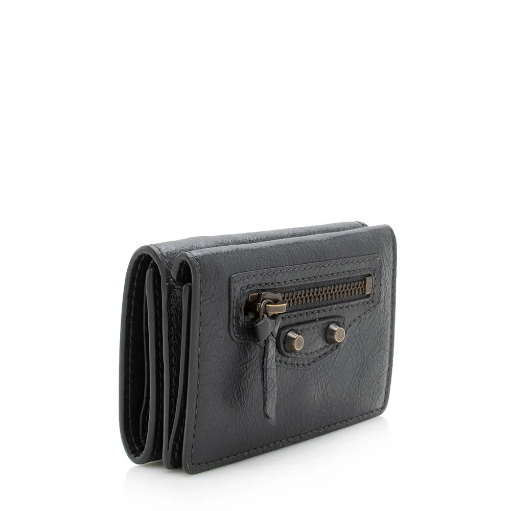 Balenciaga Leather Mini City Wallet (SHF-13620)