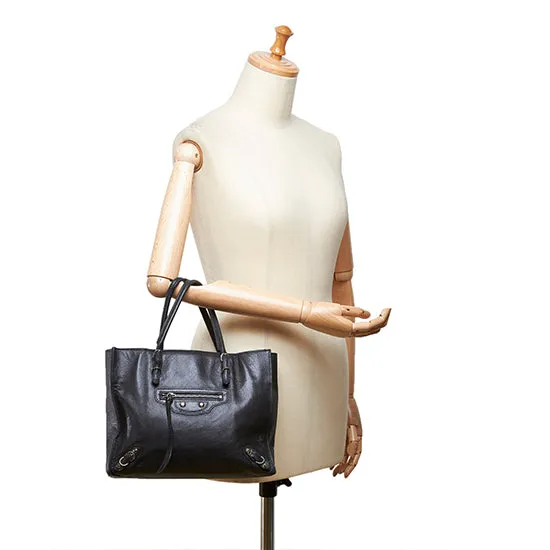 Balenciaga Leather Papier Mini A5 Tote - FINAL SALE (SHF-10282)