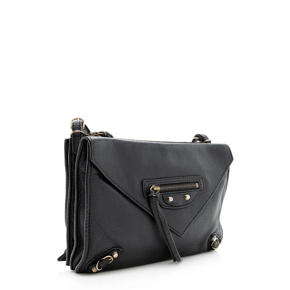 Balenciaga Leather Papier Triple Crossbody Bag - FINAL SALE (SHF-19541)