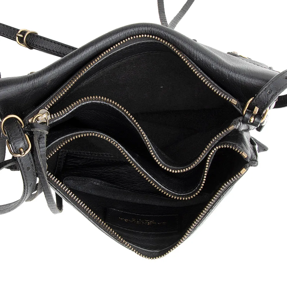 Balenciaga Leather Papier Triple Crossbody Bag - FINAL SALE (SHF-19541)