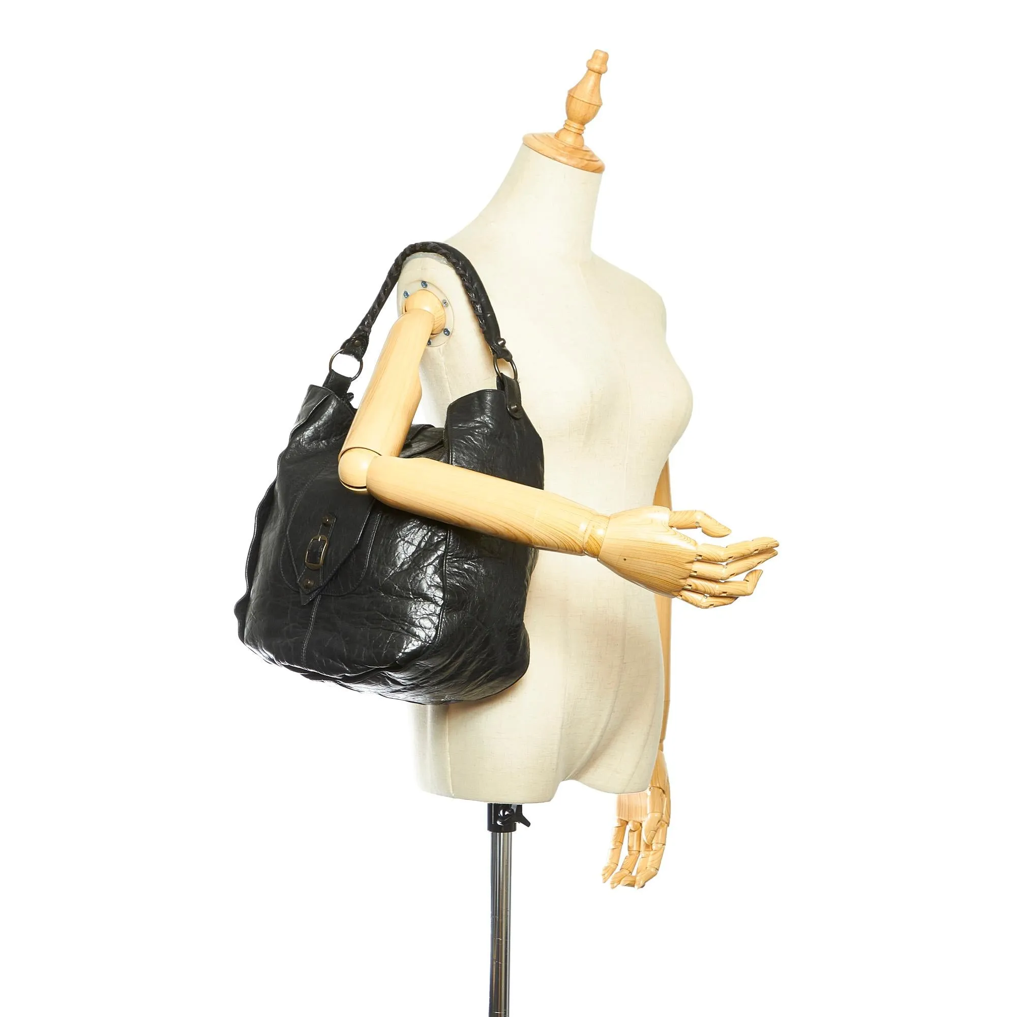 Balenciaga Leather Shoulder Bag (SHG-25016)