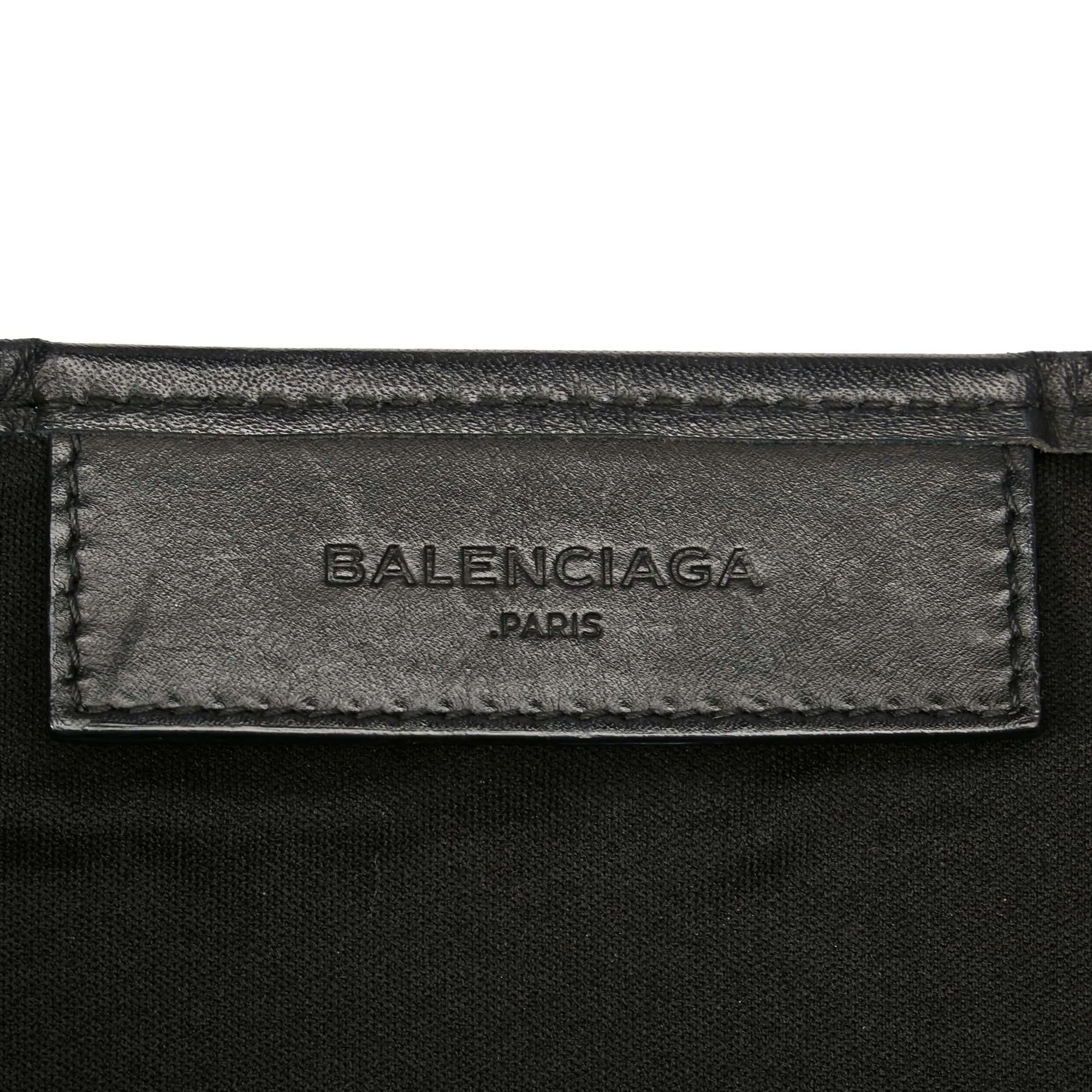 Balenciaga Navy Cabas S Canvas Tote Bag (SHG-22964)