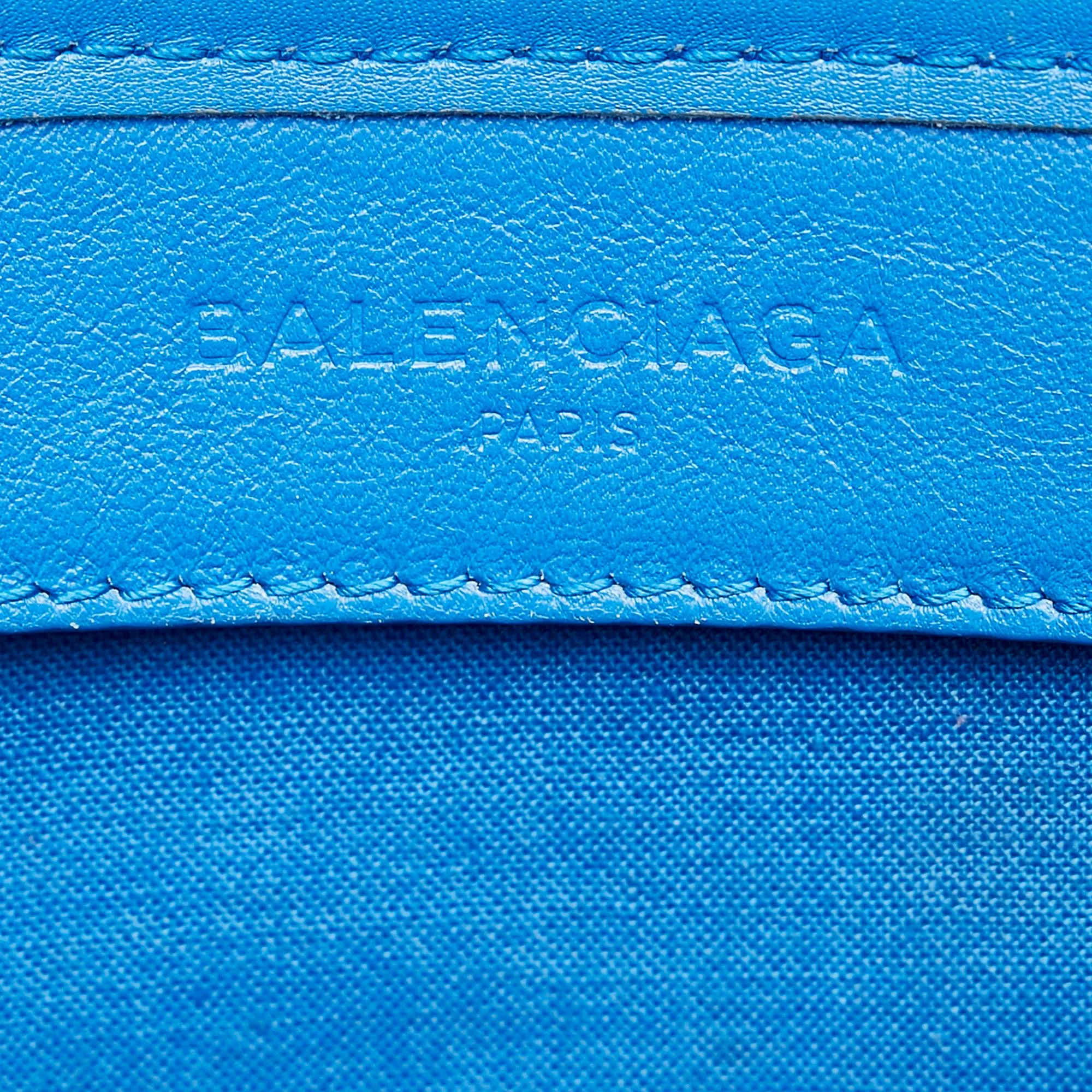 Balenciaga Navy Cabas XS Canvas Satchel (SHG-33098)