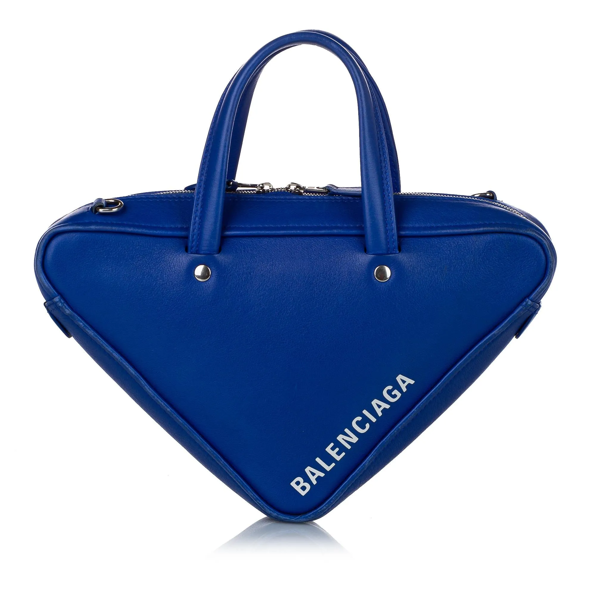 Balenciaga S Triangle Leather Duffle Bag (SHG-28939)