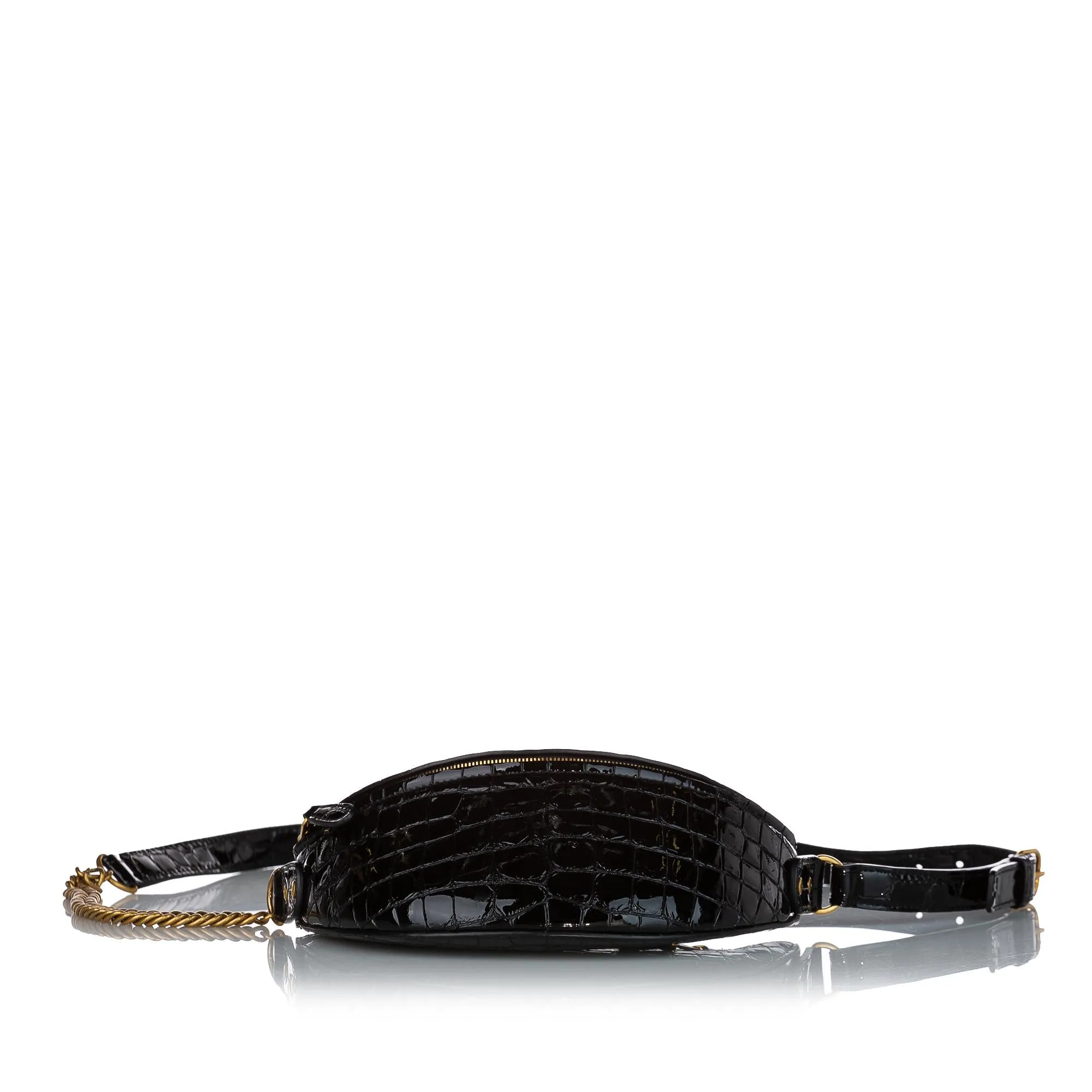 Balenciaga Souvenir Embossed Patent Leather Belt Bag (SHG-27024)