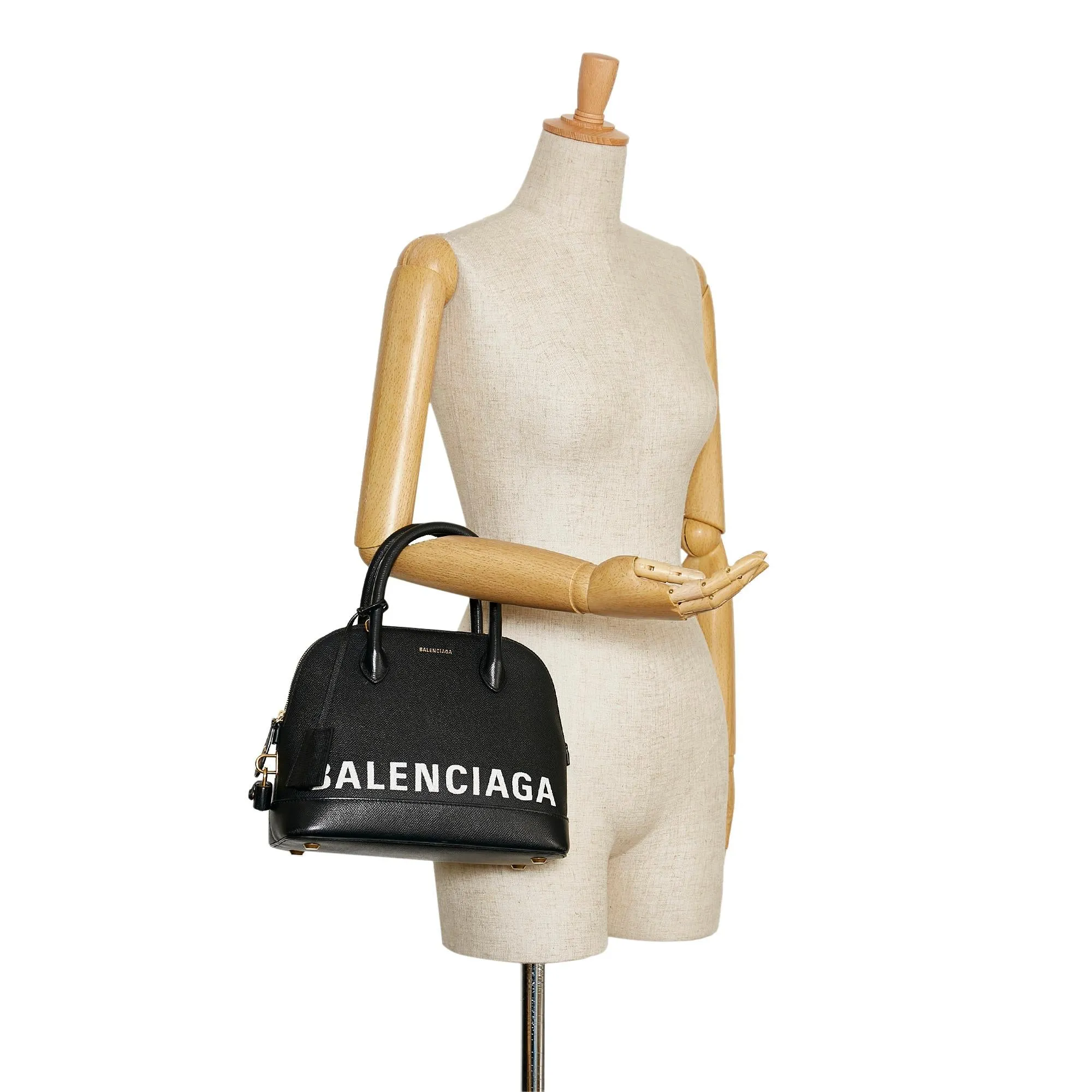 Balenciaga Ville Leather Satchel (SHG-36560)