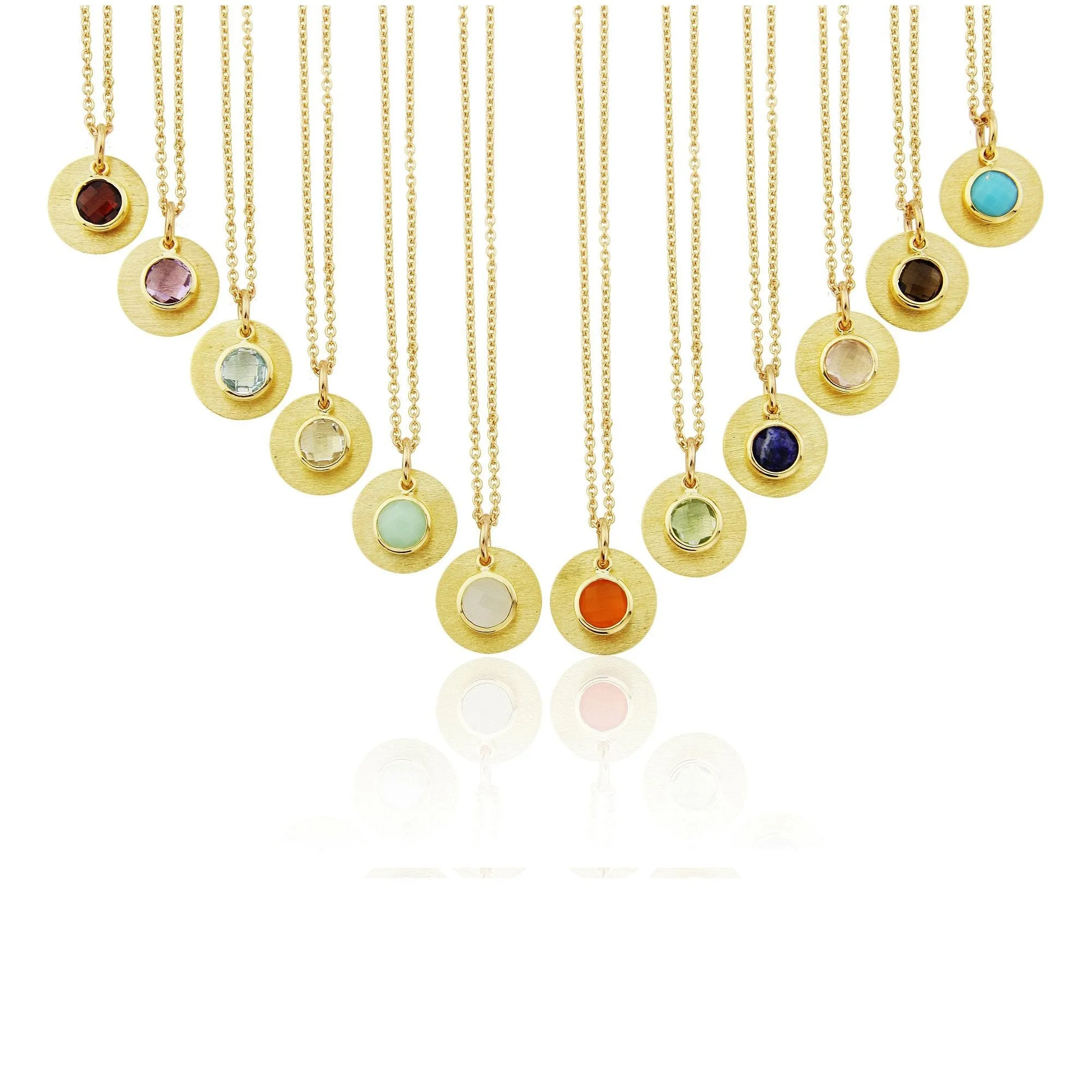 Bali 9ct Gold Carnelian July Birthstone Necklace