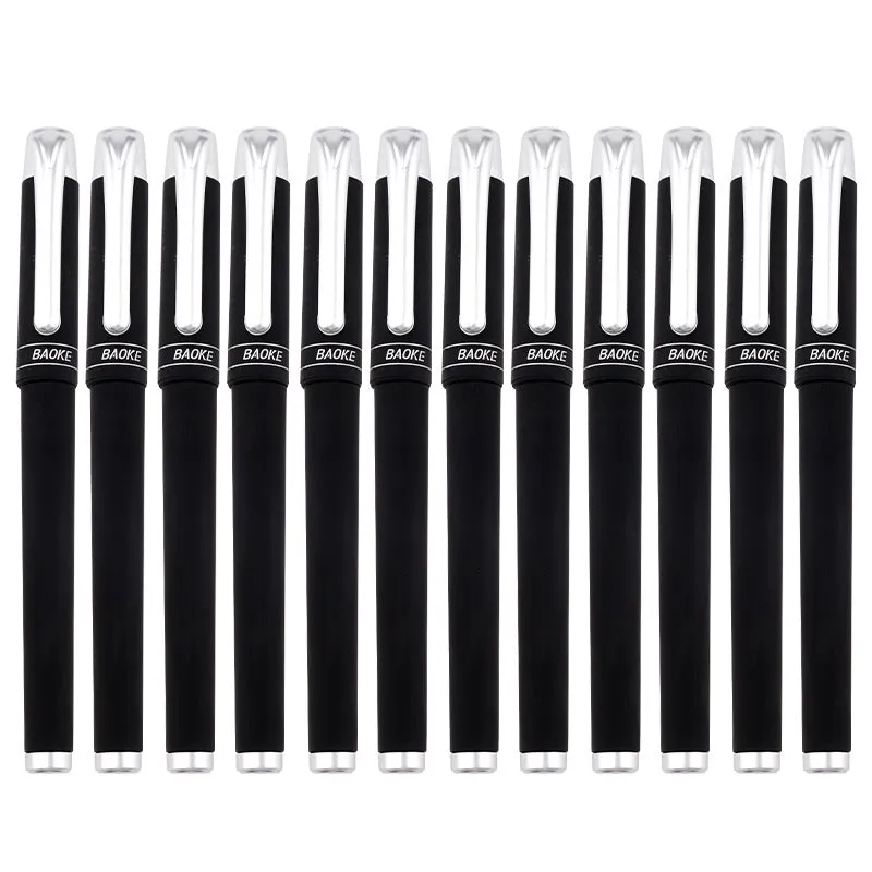 Baoke Black Gel Ink Pens 1.0 mm PC1228 - Pack of 3