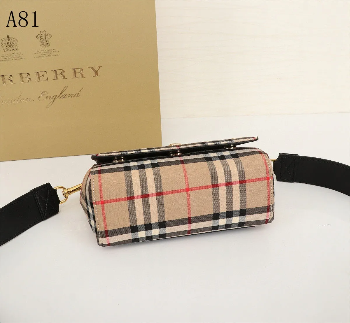 BB Vintage Check And Small Crossbody Bag Archive Beige For Women, Bags 7.1in/18cm 80264541