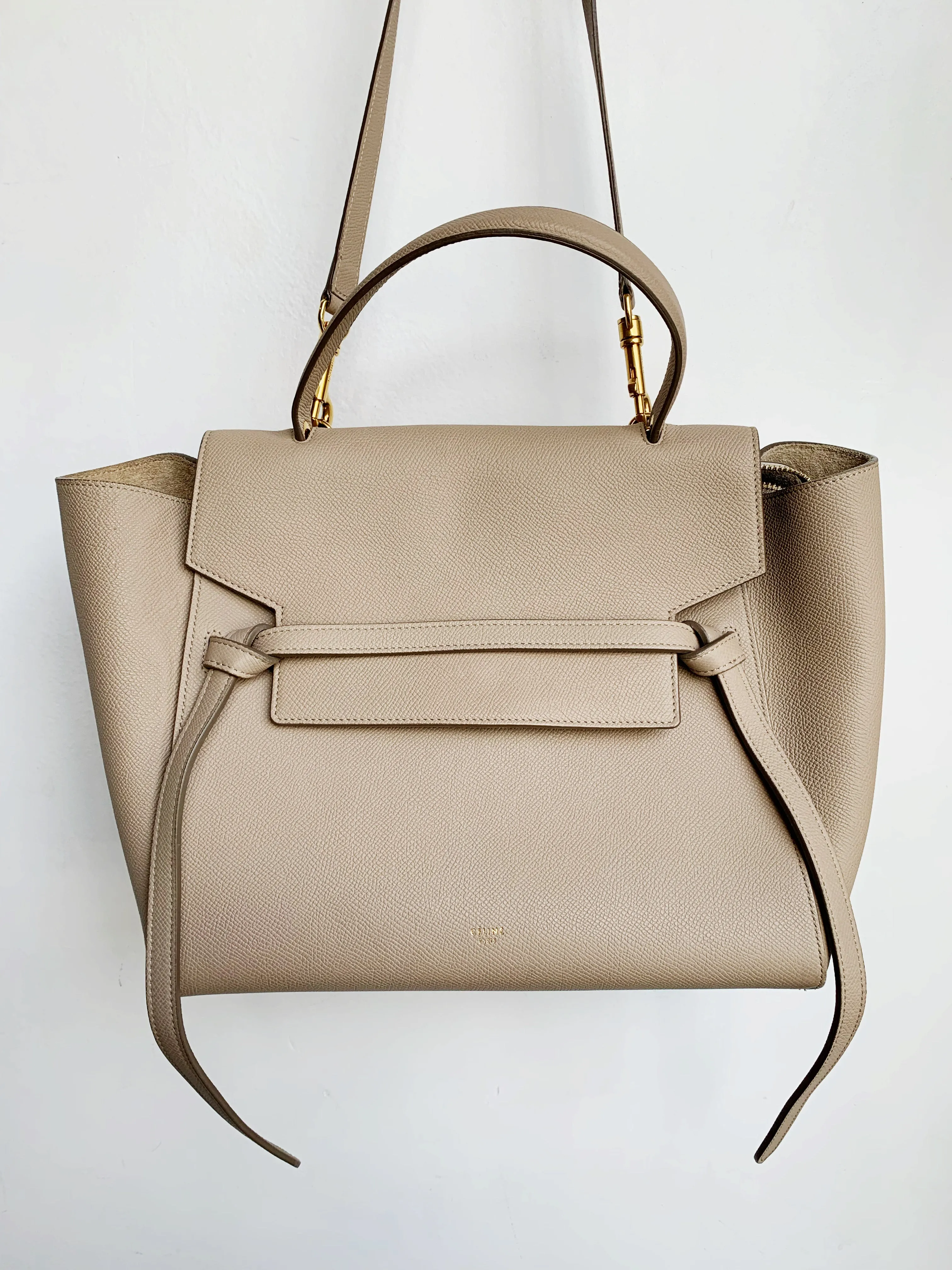 BEIGE MINI BELT BAG