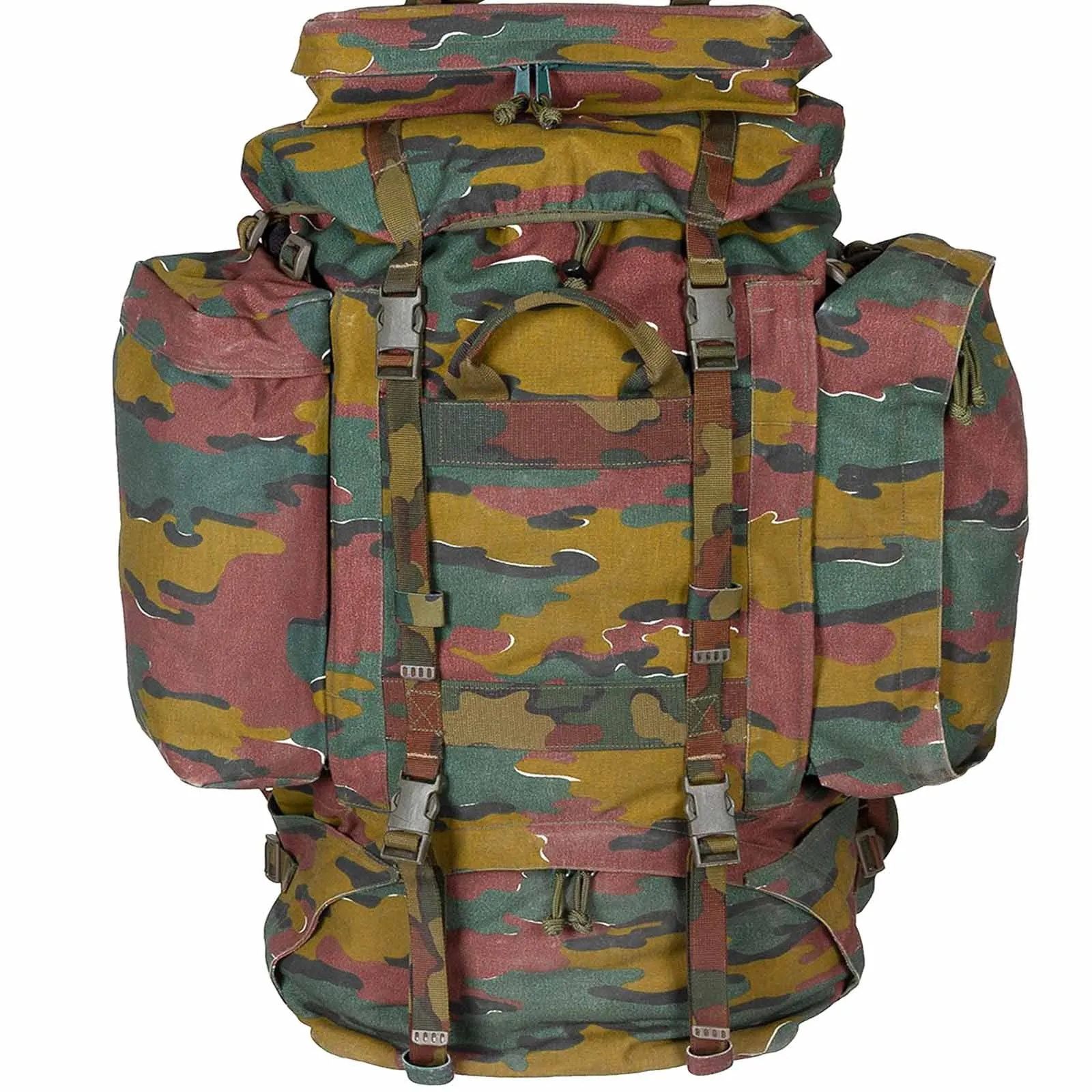 Belgian Army 120L Bergen With Side Pouches