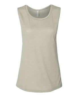 Bella   Canvas 8803 Women's Flowy Scoop Muscle Tank - Stone Marble