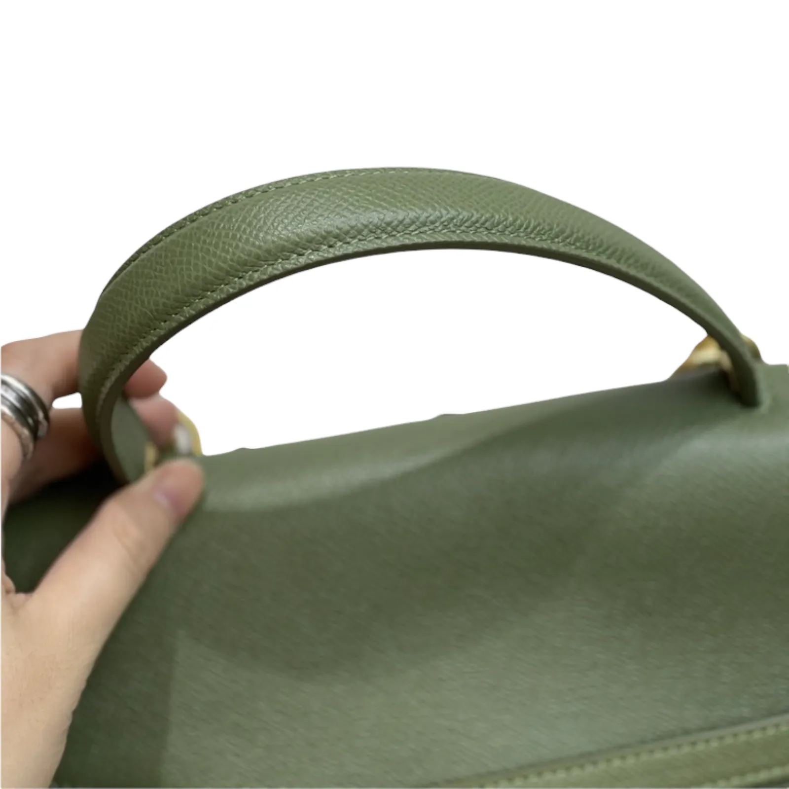 Belt Bag Mini Leather Green GHW