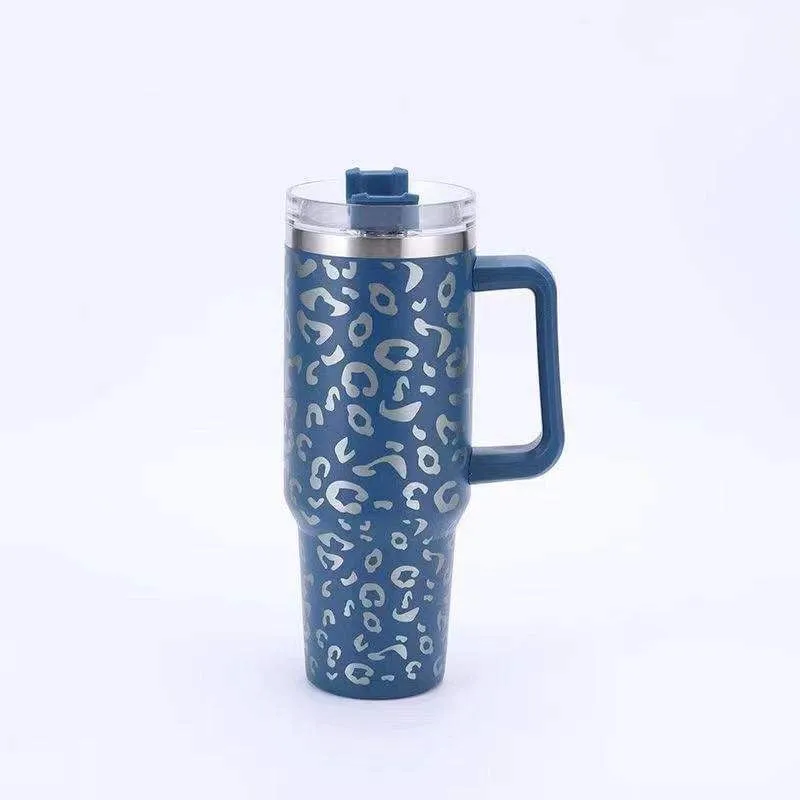 BHB Exclusive: Navy Leopard 40oz Tumbler