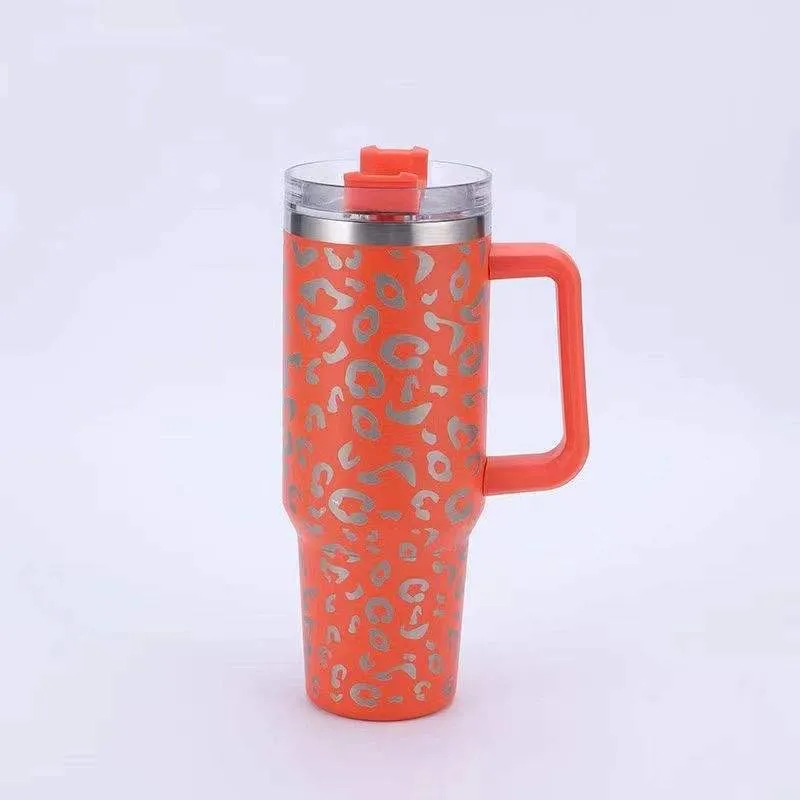 BHB Exclusive: Orange Leopard 40oz Tumbler