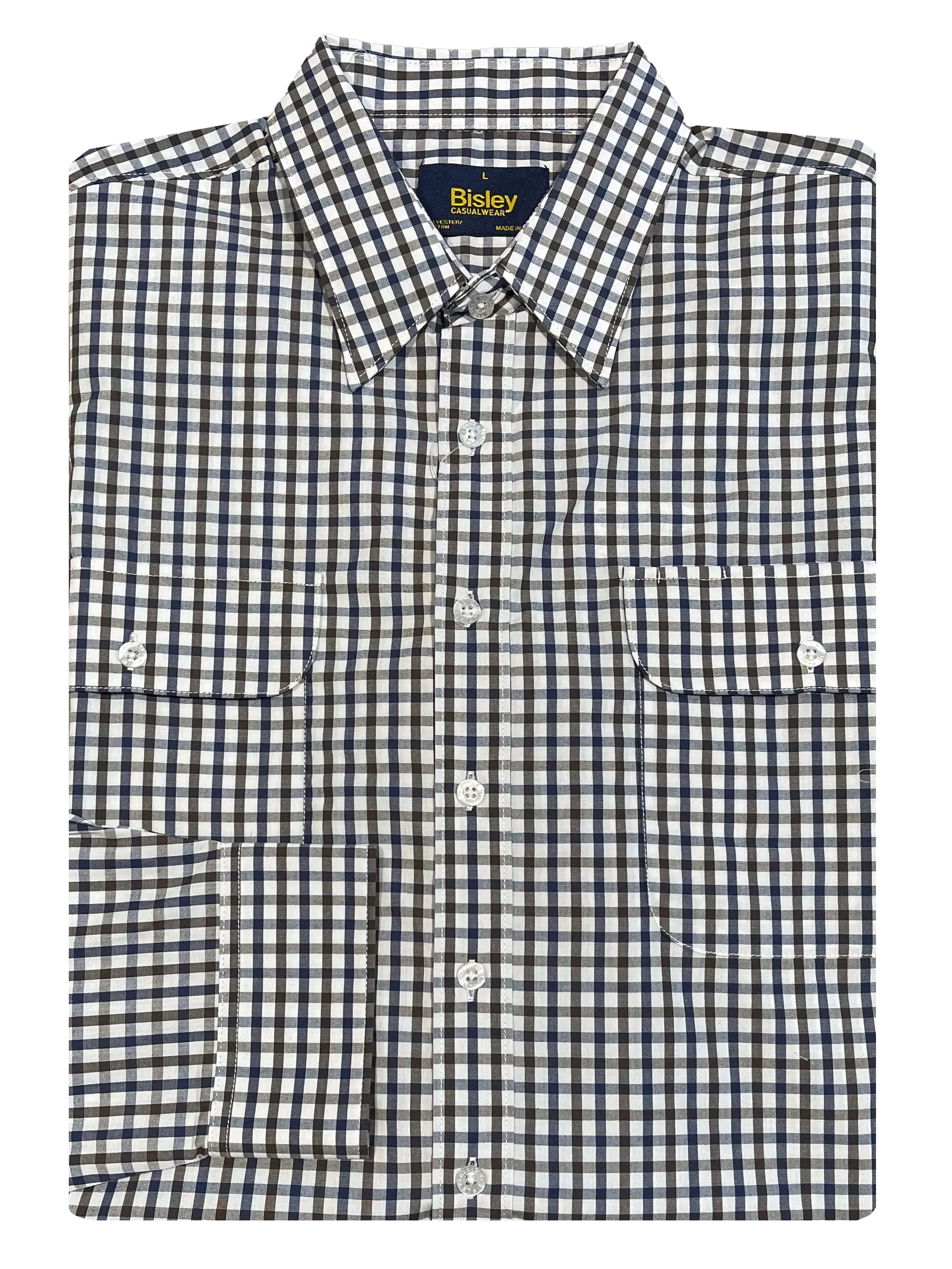 Bisley Long Sleeve Small Check Shirt