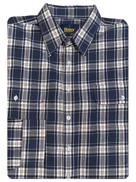 Bisley LS Brushed Cotton Medium Check Shirt