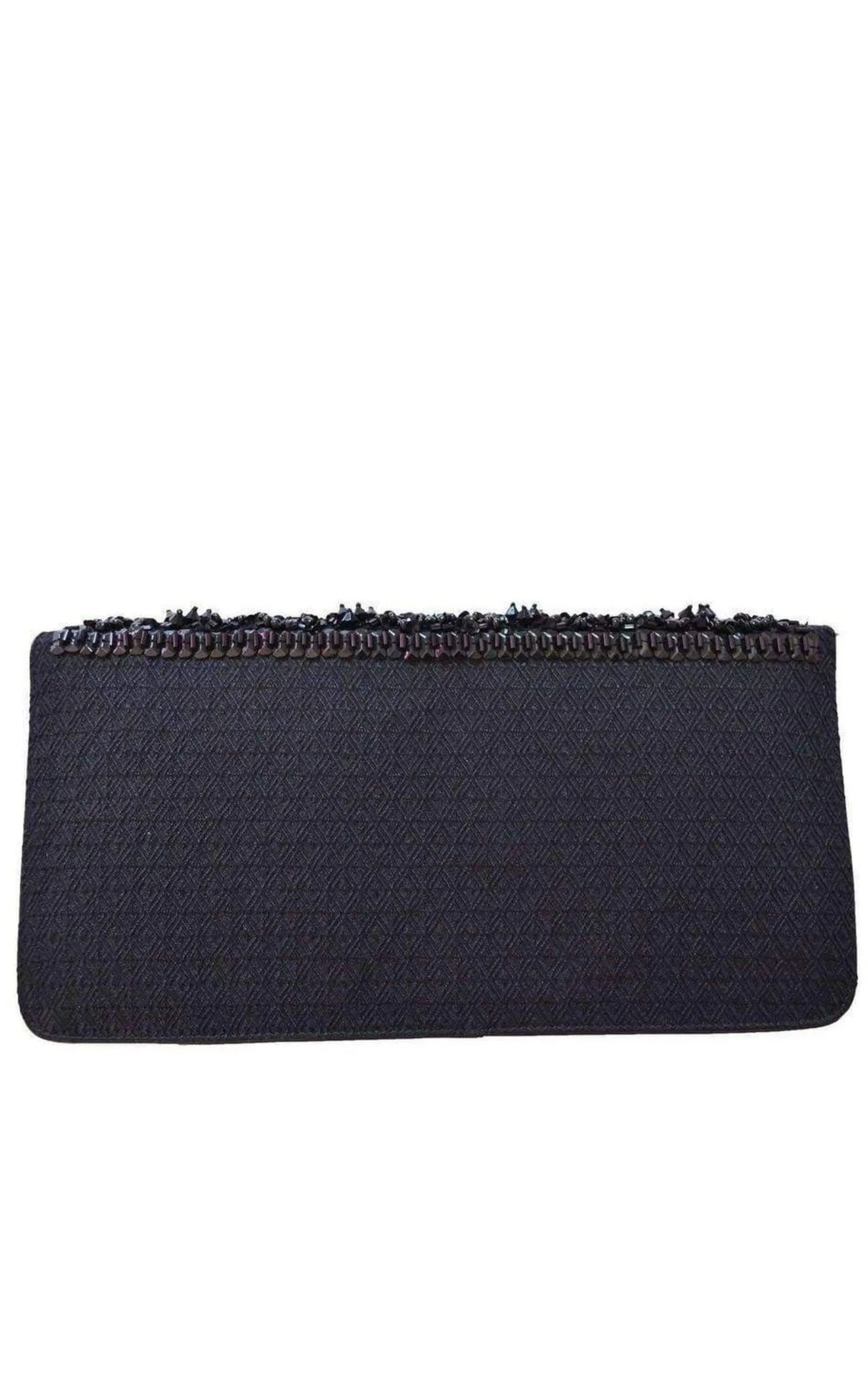 Black Beaded Handmade Clutch