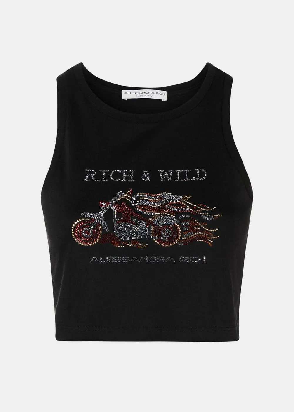 Black "Rich & Wild" Tank Top