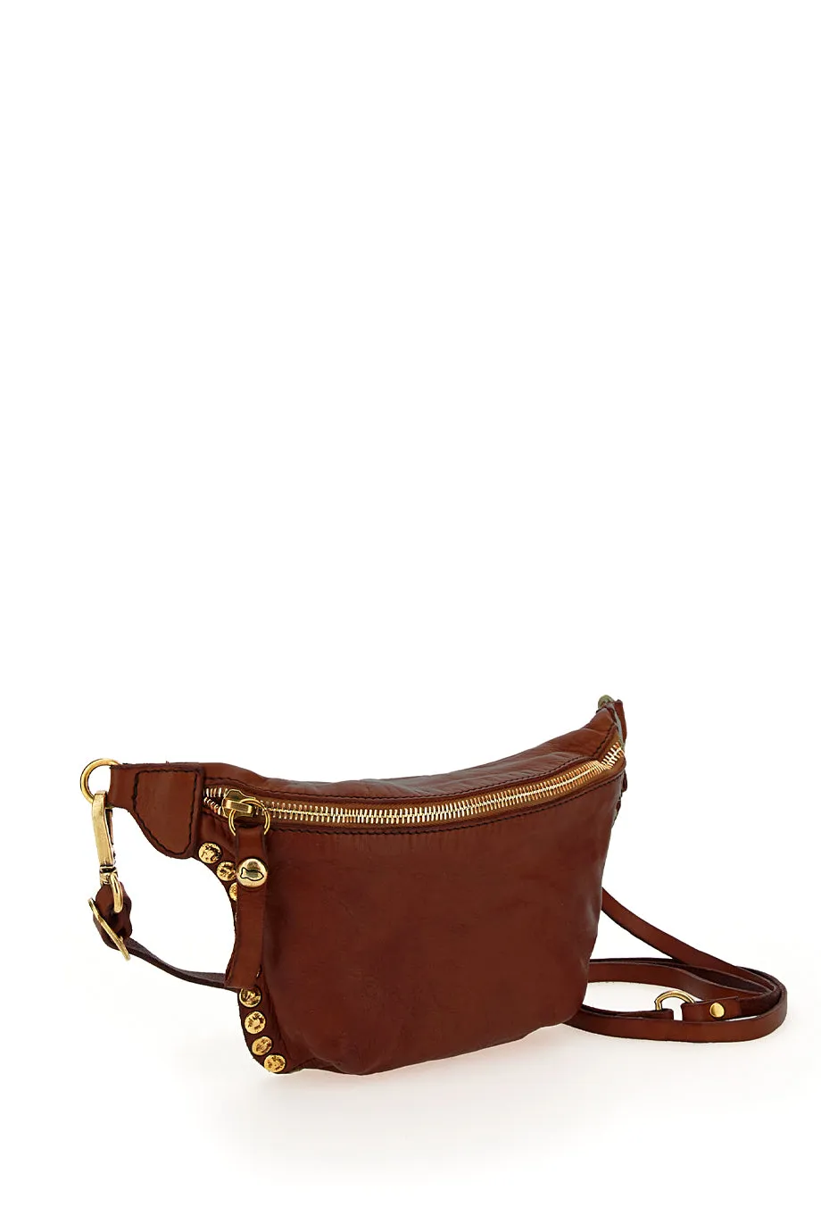 Campomaggi Stud Crossbody - Chocolate