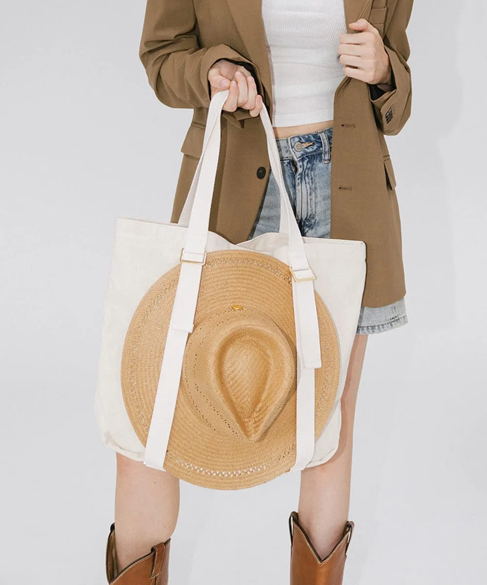 Canvas Hat Carrying Tote