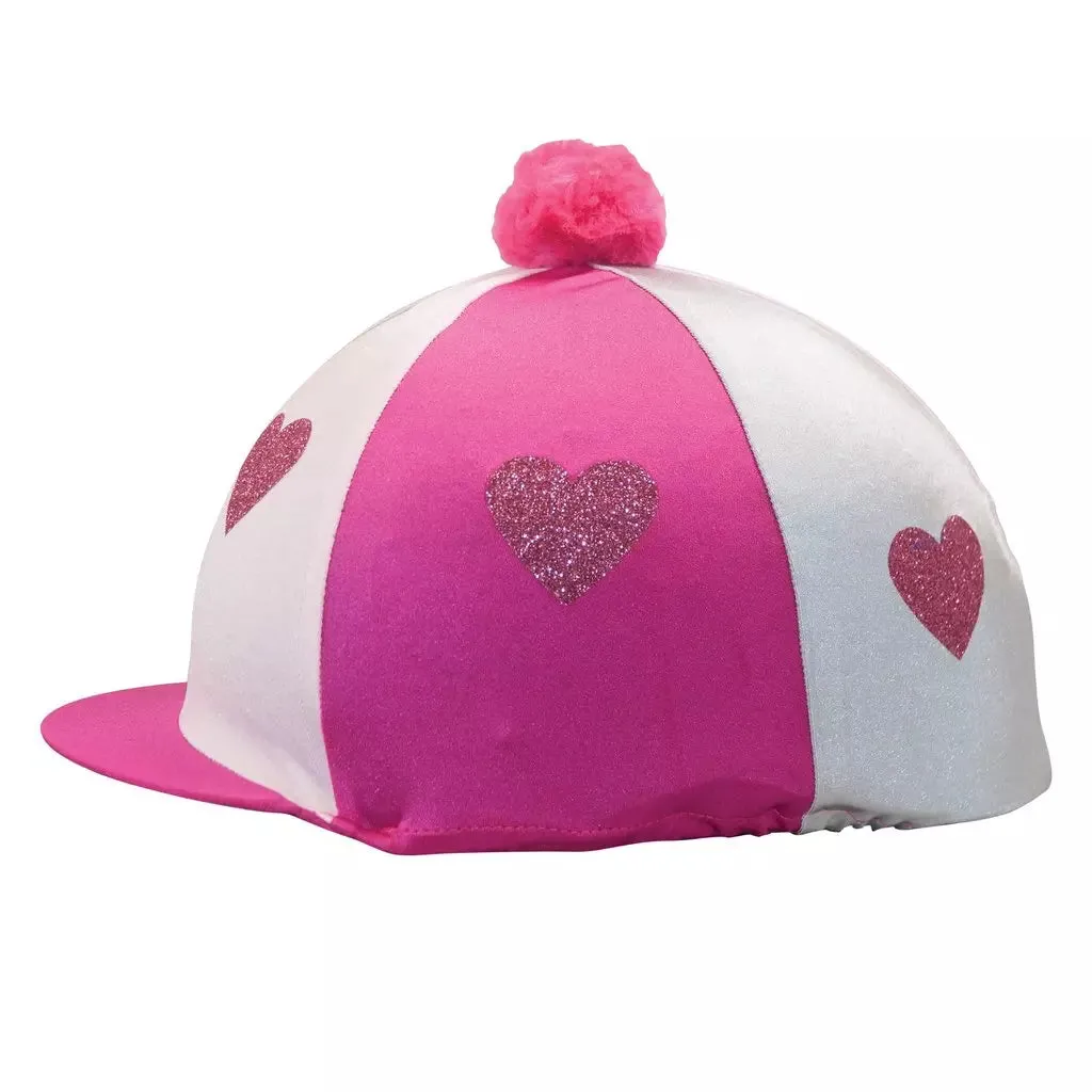 Capz Glitter Pom Pom Lycra Hat Cover