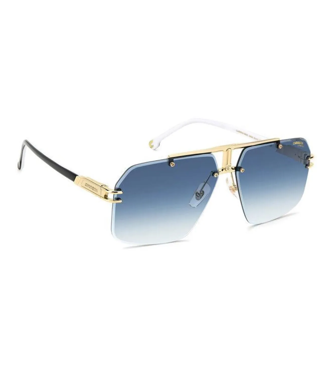 Carrera Men's Blue Shaded Aviator Sunglasses