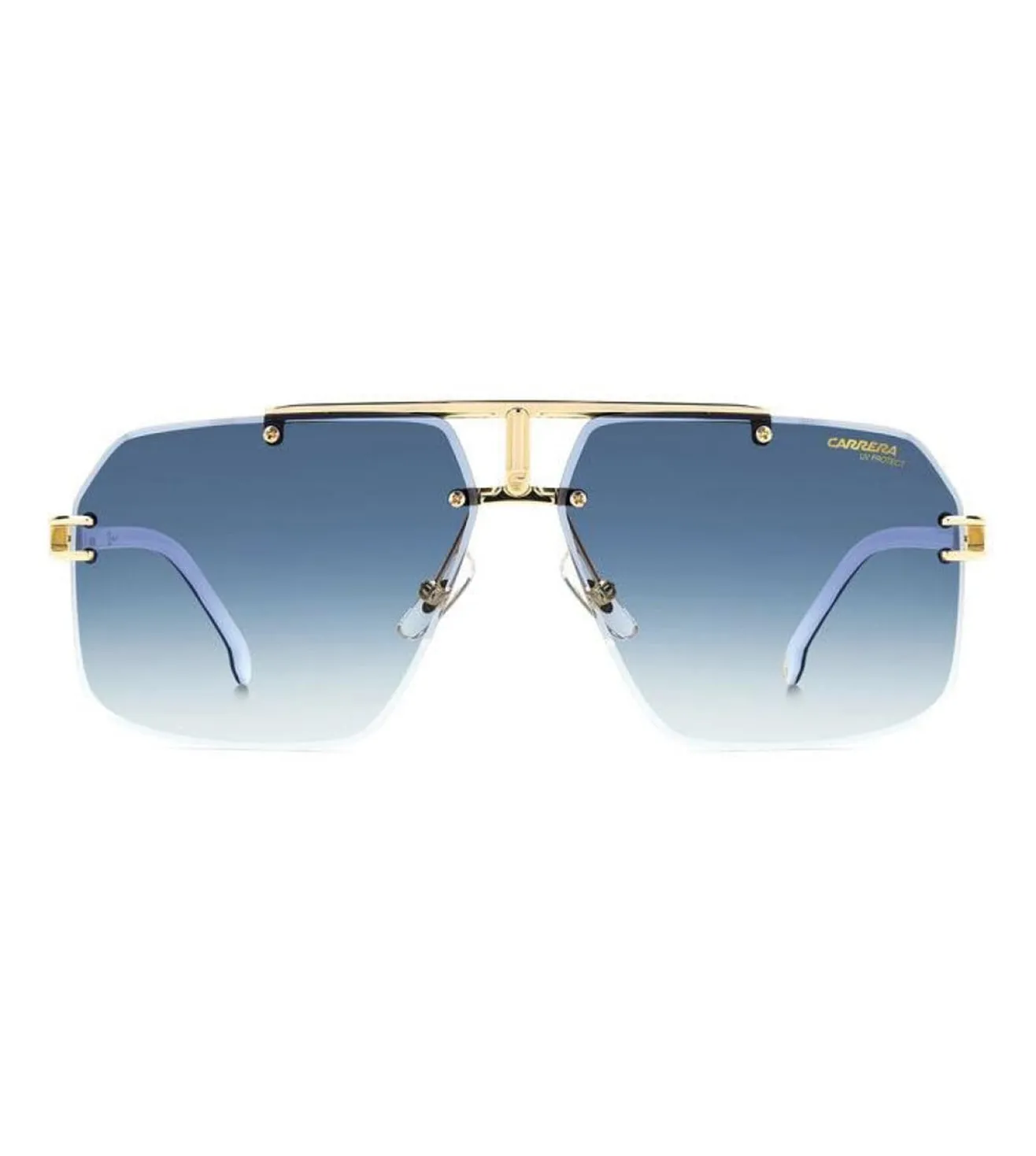 Carrera Men's Blue Shaded Aviator Sunglasses