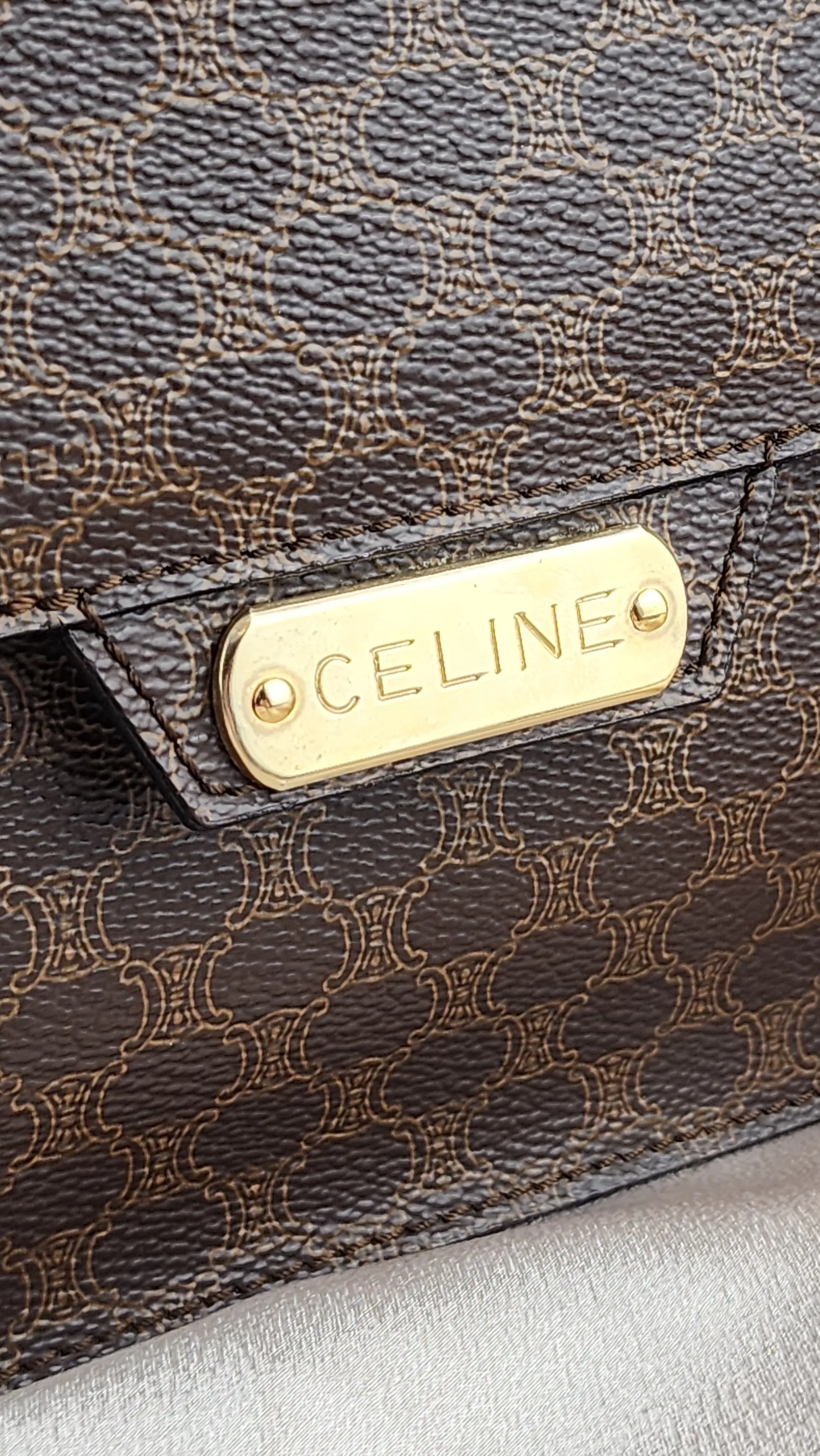 Celine Macadam Canvas 2 Way Crossbody - 1037