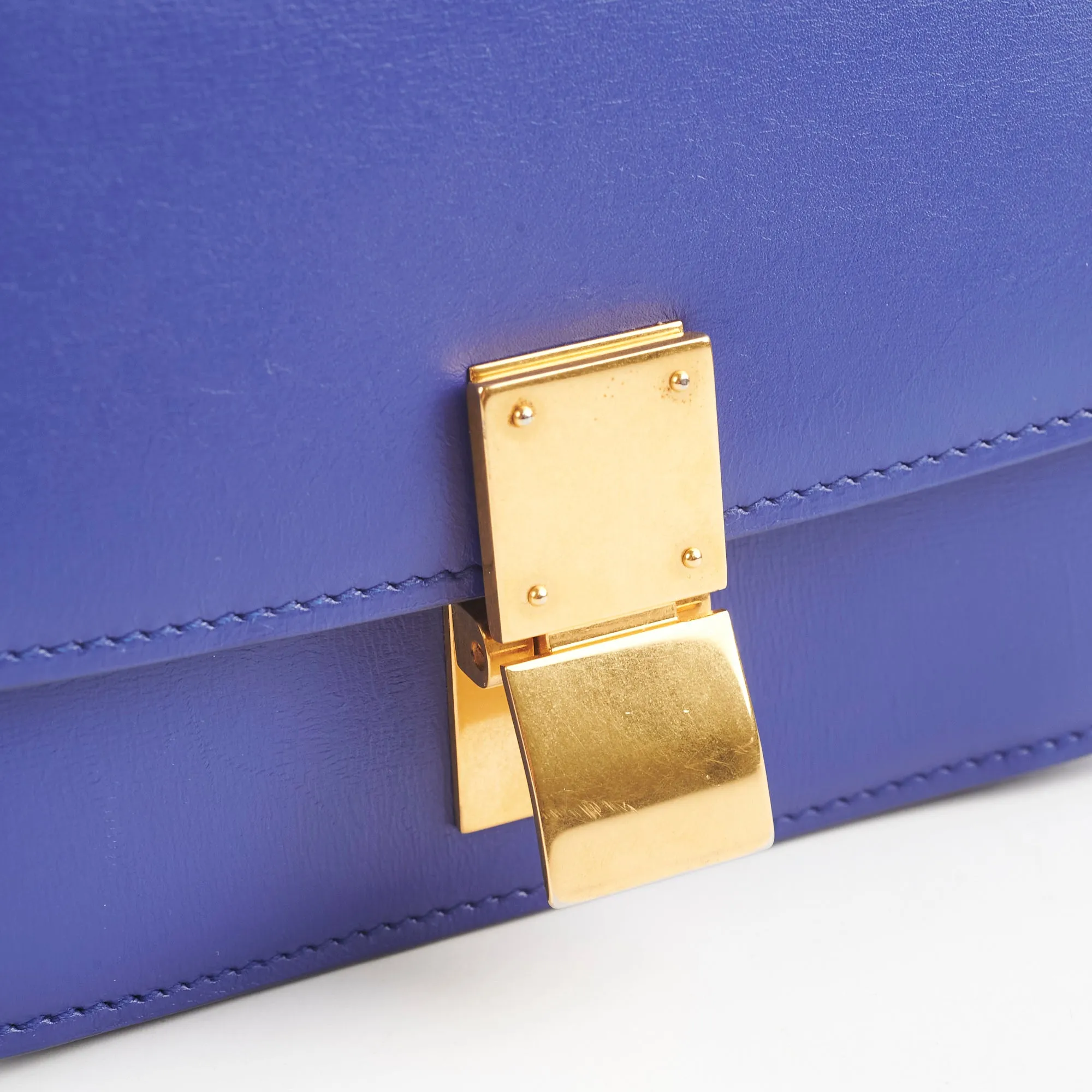 Celine Small Blue Box Crossbody Bag